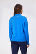 Newport Cruz Zip Placekt Merino Jumper - Bright Blue