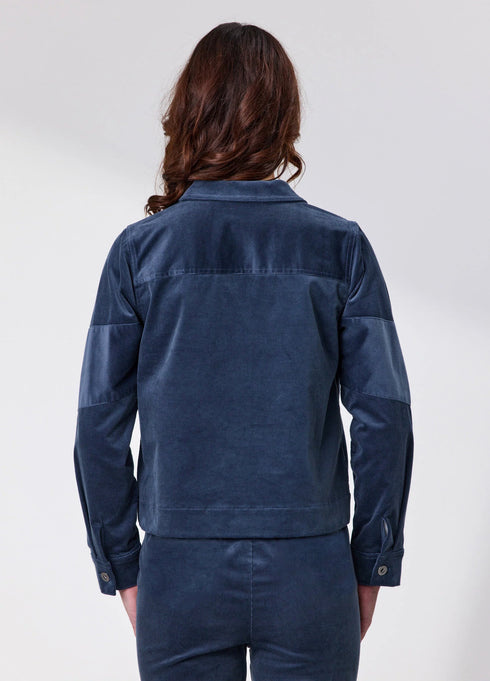 Newport Aspen Cord Jacket - Steel Blue
