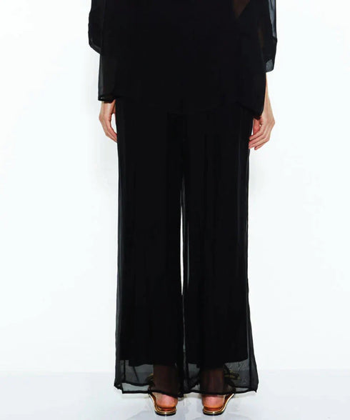 Fate + Becker Sunlight And Shadow Silk Pant - Black