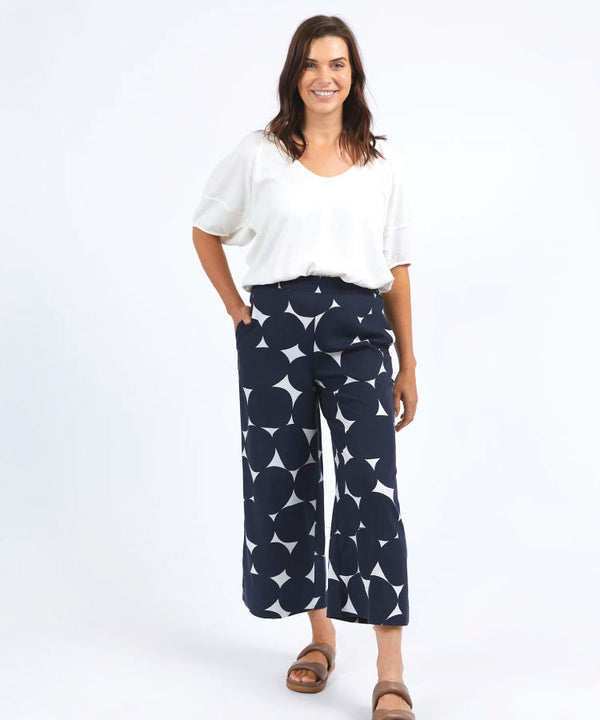 Elm Demi Spot Pant - Navy