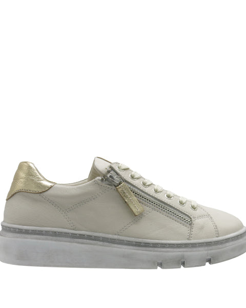 Rilassare Tremaine Zip/Lace Sneaker - Egret