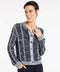 Marco Polo Reversible Twist Cardi - Navy/Ivory