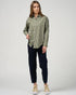 Madly Sweetly Direction Stripe Shirt - Sage