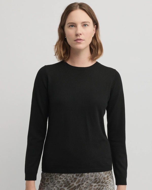 Yarra Trail Villa Knit Merino - Black