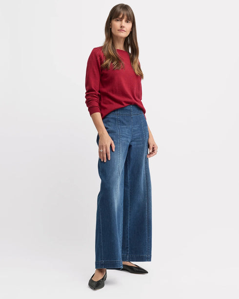 Yarra Trail Villa Knit Merino - Cherry