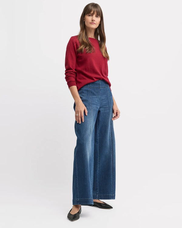 Yarra Trail Villa Knit Merino - Cherry