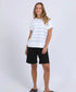 Foxwood Allison Stripe Tee - Sky