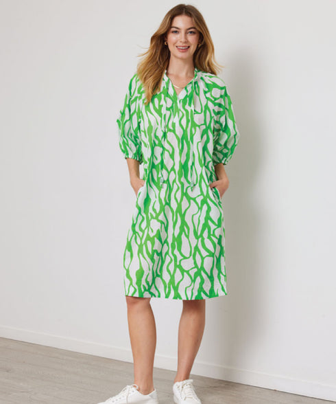 Duo Rye Dress - Apple Zebre Print