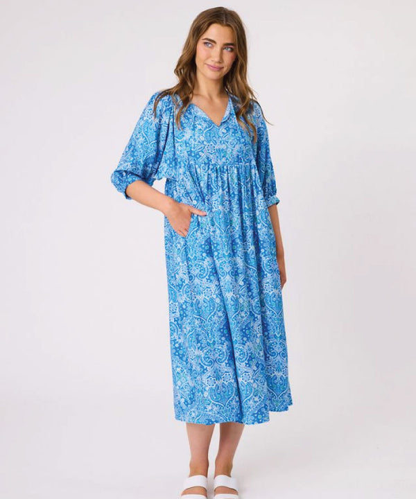 Classified Rimini Tassel Dress - Aqua