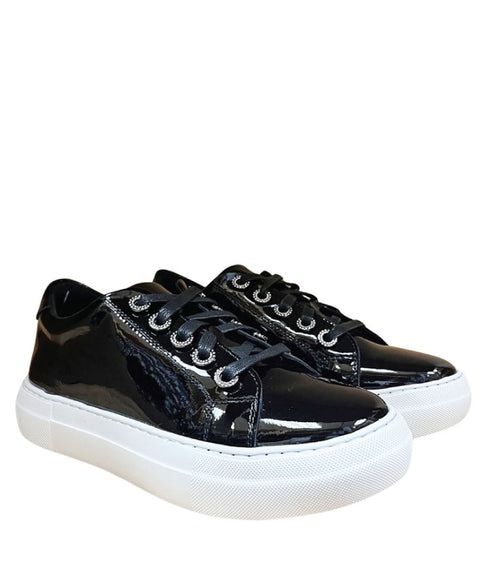 Gelato Zilch Lace up Sneaker - Black Patent