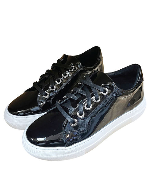 Gelato Zilch Lace up Sneaker - Black Patent