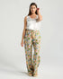 Black Stone Casa Del Sol Print Linen Pants