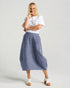Black Stone Iris Bubble Skirt - Black Cross Dye