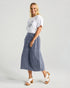 Black Stone Iris Bubble Skirt - Black Cross Dye