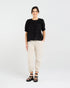 Black Stone Lisette Gathered Yoke Top - Black