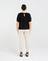 Black Stone Lisette Gathered Yoke Top - Black