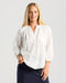 Black Stone Renata Embroidered Blouse - White