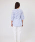 Duo Gala Frill Top - Blue Stripe