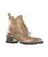 Bresley Dazzler Front Zip Boots - Bronze