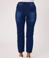 Classified Knit Denim 7/8 Jean with Brooch Detail