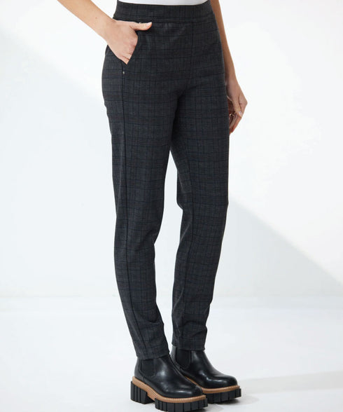 Newport Owen  Ponti Pant - Charcoal/Burgandy