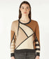 Zaket & Plover Mosaic Intarsia Jumper - Charcoal