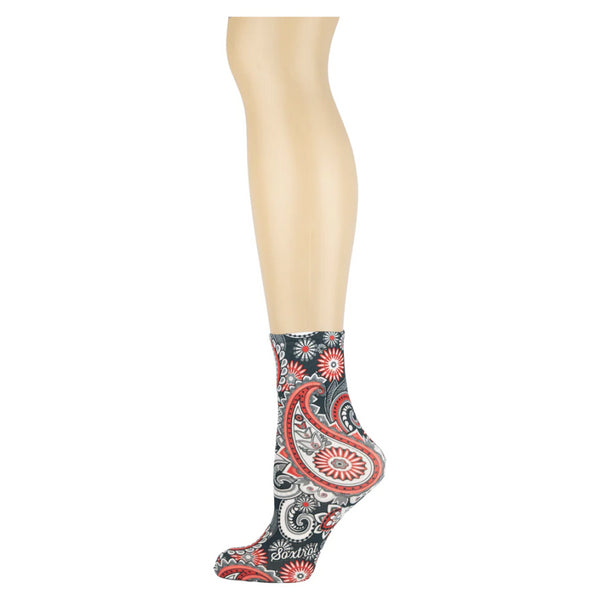 Sox Trot Anklet - Classic Paisley