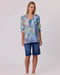 Classified Aurora Peasant Top - Blue