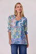 Classified Aurora Peasant Top - Blue
