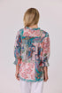Classified Aurora Peasant Top - Coral