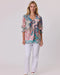 Classified Aurora Peasant Top - Coral