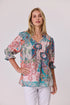 Classified Aurora Peasant Top - Coral