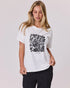 Classified Pearl Flower Lace Tee - White