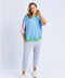 Elm Mazie Colour Block Sweat -  Blue
