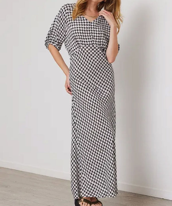 Duo Eldon Dress - Black/White