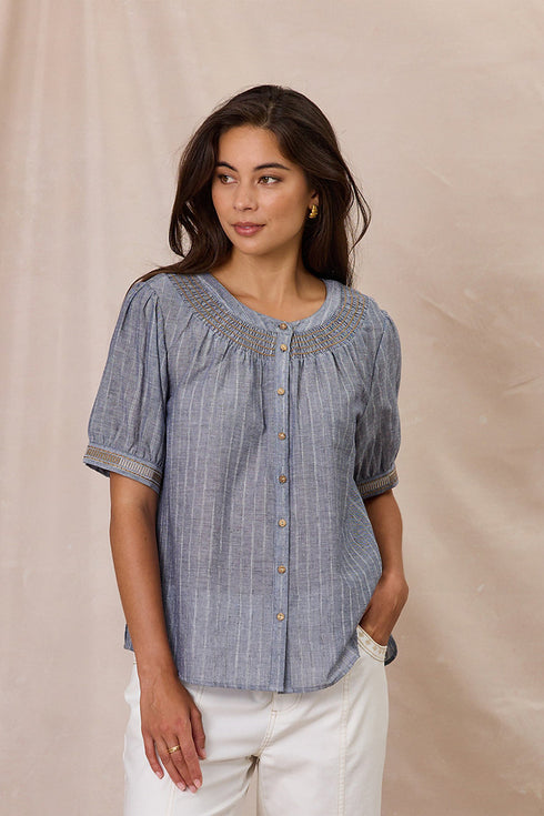 Design Nation Flicker Shirt - Navy