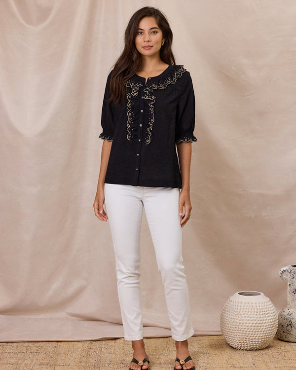 Design Nation Stevie Top - Black