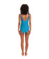 Togs Ravenna Square Binding One Piece Swimsuit - Blue