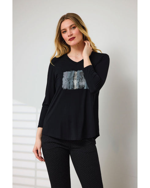 Newport Daphne Top - Black