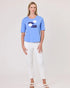 Duo Essential Blue Abstract Tee