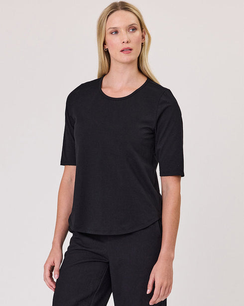 Duo Essential Tee Plain - Black