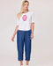 Duo  Essential Tee White Luminaire Print