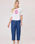 Duo  Essential Tee White Luminaire Print
