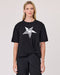 Duo Paige Tee - Black with White Star