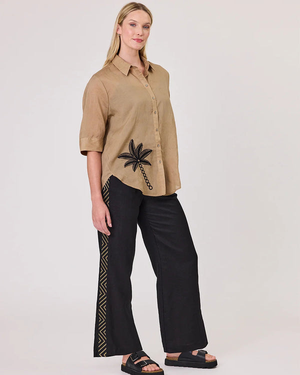 Duo Zenith Pant - Black Linen
