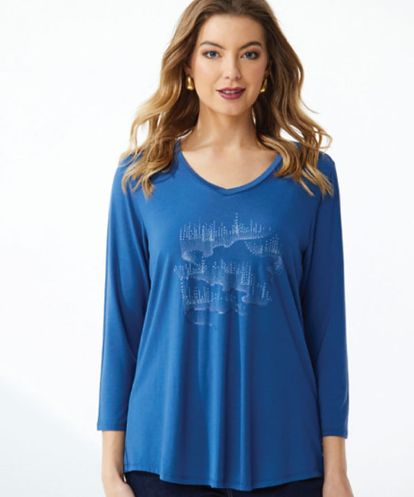 Newport Delilah Top -Dusky Blue