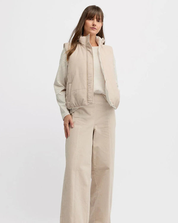 Yarra Trail Levity Puffer - Almond/Ecru