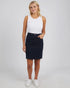 Elm Belle Washed Black Denim Skirt