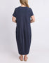 Elm Diana Short Sleeve Dress - Navy