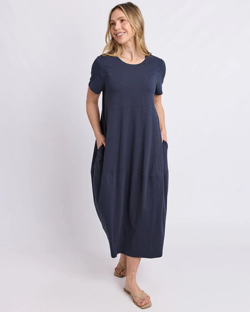 Elm Diana Short Sleeve Dress - Navy